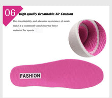 Load image into Gallery viewer, Women Running Air Cushion Athletic Sneakers Walking Breathable Sport Lace Up Hight Platform Casual Shoes Womens Mesh Sneakers Fashion Tennis Breathable Walking Gym Work Shoes
