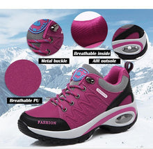 Load image into Gallery viewer, Women Running Air Cushion Athletic Sneakers Walking Breathable Sport Lace Up Hight Platform Casual Shoes Womens Mesh Sneakers Fashion Tennis Breathable Walking Gym Work Shoes