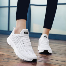 Load image into Gallery viewer, Women Running Sneakers Breathable Women Flat Shoes Lightweight Casual Lace-up Casual Light Sneaker Outdoor Breathable Mesh Fashion Sports Womens Sneakers