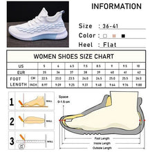 Load image into Gallery viewer, Women Running Sneakers Shoes Vulcanized Women's Casual Flats Elegant Soft Walking Shoes Breathable Non Slip Tennis Athletic Shoe For Casual Gym And Work