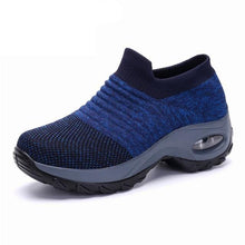 Load image into Gallery viewer, Women's Casual Chunky Sneakers Platform Walking Shoes Fashion Knited Casual Walking Shoes Sock Sneakers Slip On Mesh Air Cushion Comfortable Easy Shoes