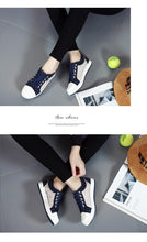 Load image into Gallery viewer, Women's Casual Shoes Summer Fashion Low Top Women's Sneakers Breathable Mesh Low Casual Canvas Shoes Lace-up Classic Shoes Comfortable Tennis Shoes For Walking