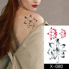 Load image into Gallery viewer, Women's Different Stickers Tattoo Temporary Waterproof Neck Arm Leg Tattoo Colorful Design
