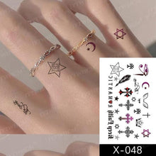 Load image into Gallery viewer, Women's Different Stickers Tattoo Temporary Waterproof Neck Arm Leg Tattoo Colorful Design