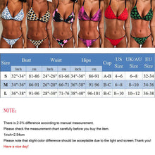 Load image into Gallery viewer, Women's Floral Printed Bikini Sets Push-Up Padded Bra Swimsuit Swimwear Bathing Suit Flower Beachwear Costume Floral Printed Swimsuit Triangle Bikini Tie Side High Cut Cheeky Bikini Set
