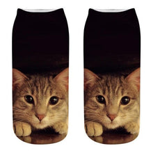 Load image into Gallery viewer, Women's Funny Animal Cute 3D Print Kitten Socks Women Ankle Socks Unisex Socks Fashion Socks Cartoon Cat Fashion Style Casual Boat Socks For Men And Women