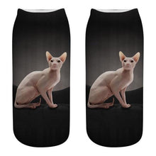 Load image into Gallery viewer, Women's Funny Animal Cute 3D Print Kitten Socks Women Ankle Socks Unisex Socks Fashion Socks Cartoon Cat Fashion Style Casual Boat Socks For Men And Women