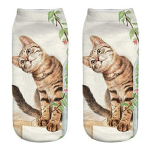Load image into Gallery viewer, Women's Funny Animal Cute 3D Print Kitten Socks Women Ankle Socks Unisex Socks Fashion Socks Cartoon Cat Fashion Style Casual Boat Socks For Men And Women