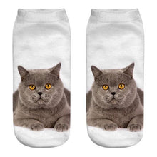 Load image into Gallery viewer, Women's Funny Animal Cute 3D Print Kitten Socks Women Ankle Socks Unisex Socks Fashion Socks Cartoon Cat Fashion Style Casual Boat Socks For Men And Women