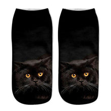 Load image into Gallery viewer, Women's Funny Animal Cute 3D Print Kitten Socks Women Ankle Socks Unisex Socks Fashion Socks Cartoon Cat Fashion Style Casual Boat Socks For Men And Women