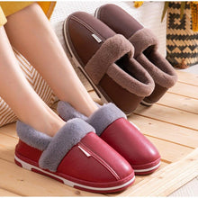 Load image into Gallery viewer, Women's Home Slippers Plush Warm House Shoes Non-Slip Soft Winter Indoors Bedroom Couples Floor Slipper Comfy Warm Memory Foam Faux Fur Indoor Outdoor Non Slip Winter Home Shoes