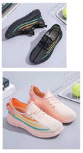 Load image into Gallery viewer, Women's Running Summer Woven Sports Sneakers Fashion Casual Shoe Breathable Mesh Walking Shoes Non Slip Lightweight Breathable Mesh Running Shoes Comfortable Design