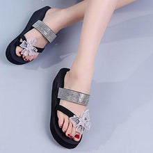 Load image into Gallery viewer, Women's Sandals Summer Slippers Elegant Butterfly Shoes Open Toe Fashion Comfortable Elegant Platform Shoes Pink Sandals For Women Dressy Modern Thick Platform Sandals