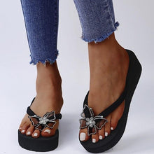 Load image into Gallery viewer, Women's Sandals Summer Slippers Elegant Butterfly Shoes Open Toe Fashion Comfortable Elegant Platform Shoes Pink Sandals For Women Dressy Modern Thick Platform Sandals