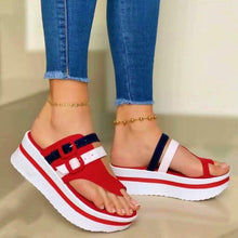 Load image into Gallery viewer, Women's Shoes New Platform Sandals Summer Clip Toe Casual Flip Flops Women Light Comfort Slides Platform Sandals Elastic Ankle Strap Platform Modern Sandals For Women