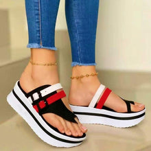 Load image into Gallery viewer, Women's Shoes New Platform Sandals Summer Clip Toe Casual Flip Flops Women Light Comfort Slides Platform Sandals Elastic Ankle Strap Platform Modern Sandals For Women
