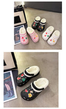 Load image into Gallery viewer, Women's Slippers Summer New Thick Soles Fashion Leather Shoes Flip Flops Women Clogs Winter Slippers Arch Support House Slippers Slip On Garden Shoes Warm Home Shoes