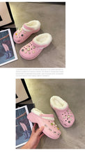 Load image into Gallery viewer, Women's Slippers Summer New Thick Soles Fashion Leather Shoes Flip Flops Women Clogs Winter Slippers Arch Support House Slippers Slip On Garden Shoes Warm Home Shoes