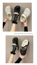 Load image into Gallery viewer, Women's Slippers Summer New Thick Soles Fashion Leather Shoes Flip Flops Women Clogs Winter Slippers Arch Support House Slippers Slip On Garden Shoes Warm Home Shoes
