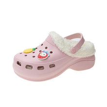 Load image into Gallery viewer, Women's Slippers Summer New Thick Soles Fashion Leather Shoes Flip Flops Women Clogs Winter Slippers Arch Support House Slippers Slip On Garden Shoes Warm Home Shoes