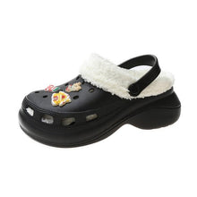 Load image into Gallery viewer, Women's Slippers Summer New Thick Soles Fashion Leather Shoes Flip Flops Women Clogs Winter Slippers Arch Support House Slippers Slip On Garden Shoes Warm Home Shoes