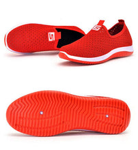 Load image into Gallery viewer, Women's Sneakers Espadrrilles Breathable Mesh Summer Shoes For Women Walking Solid Non Slip Casual Shoes Girls Tennis Slip On Sneakers Lightweight Comfortable Mesh Casual Sneakers