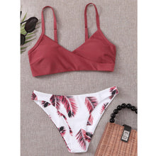 Load image into Gallery viewer, Women's Swimsuit Bikini Swimwear Floral Random Print Bikini Set Push-Up Bikinis Swim Suit Female Beachwear Swim Women Swimsuits Halter Push Up Bikini Two Piece Bathing Suits For Women