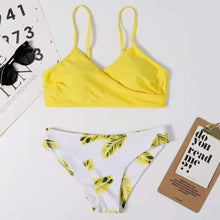 Load image into Gallery viewer, Women's Swimsuit Bikini Swimwear Floral Random Print Bikini Set Push-Up Bikinis Swim Suit Female Beachwear Swim Women Swimsuits Halter Push Up Bikini Two Piece Bathing Suits For Women