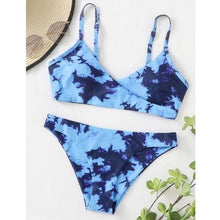 Load image into Gallery viewer, Women's Swimsuit Bikini Swimwear Floral Random Print Bikini Set Push-Up Bikinis Swim Suit Female Beachwear Swim Women Swimsuits Halter Push Up Bikini Two Piece Bathing Suits For Women