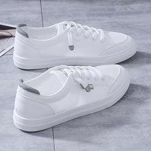 Load image into Gallery viewer, Women's White Casual Sneakers Spring Summer Breathable Flats Solid Color Mesh Shoes Fashion White Flat Sneakers Women Workout Tennis Walking Gym Fashion Sneakers