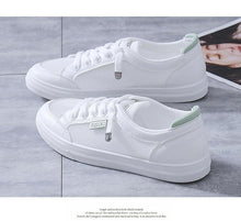 Load image into Gallery viewer, Women's White Casual Sneakers Spring Summer Breathable Flats Solid Color Mesh Shoes Fashion White Flat Sneakers Women Workout Tennis Walking Gym Fashion Sneakers