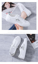 Load image into Gallery viewer, Women's White Casual Sneakers Spring Summer Breathable Flats Solid Color Mesh Shoes Fashion White Flat Sneakers Women Workout Tennis Walking Gym Fashion Sneakers