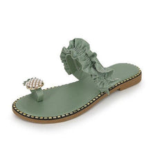 Load image into Gallery viewer, Women Sandals Slippers Flat Flip Flops String Bead Summer Fashion Woman Slides Elegant Pineapple Slides Flat Sandals Strappy Slides Sandals Open Toe Summer Beach Outdoor Shoes