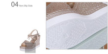 Load image into Gallery viewer, Women Sandals Summer Platform Sandals Buckle Strap Peep Toe Thick Bottom Modern Espadrille Sandals Platform Cross Buckle Strap Slingback Summer Open Toe Shoes