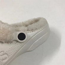 Load image into Gallery viewer, Women Sandals Winter Hole Slippers Outside Shoes For Women Slippers For Home Men's and Women's Classic Lined Clog Warm And Fuzzy Slippers Fur Lined Clogs Winter Garden Shoes Warm House Slippers