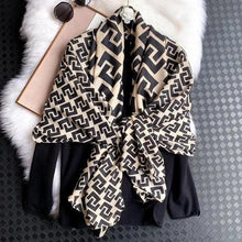 Load image into Gallery viewer, Women Scarf Leopard Print Cotton Large Size Scarfs For Winter Shawls Winter Warm Casual Wear For Women Lovely Floral Tassel Cotton ab Shawls Lady Silk Wraps Scarves