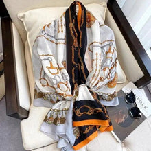 Load image into Gallery viewer, Women Scarf Leopard Print Cotton Large Size Scarfs For Winter Shawls Winter Warm Casual Wear For Women Lovely Floral Tassel Cotton ab Shawls Lady Silk Wraps Scarves