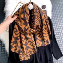 Load image into Gallery viewer, Women Scarf Leopard Print Cotton Large Size Scarfs For Winter Shawls Winter Warm Casual Wear For Women Lovely Floral Tassel Cotton ab Shawls Lady Silk Wraps Scarves
