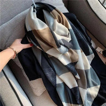 Load image into Gallery viewer, Women Scarf Leopard Print Cotton Large Size Scarfs For Winter Shawls Winter Warm Casual Wear For Women Lovely Floral Tassel Cotton ab Shawls Lady Silk Wraps Scarves