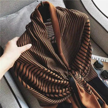 Load image into Gallery viewer, Women Scarf Leopard Print Cotton Large Size Scarfs For Winter Shawls Winter Warm Casual Wear For Women Lovely Floral Tassel Cotton ab Shawls Lady Silk Wraps Scarves
