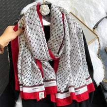 Load image into Gallery viewer, Women Scarf Leopard Print Cotton Large Size Scarfs For Winter Shawls Winter Warm Casual Wear For Women Lovely Floral Tassel Cotton ab Shawls Lady Silk Wraps Scarves