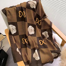 Load image into Gallery viewer, Women Scarf Leopard Print Cotton Large Size Scarfs For Winter Shawls Winter Warm Casual Wear For Women Lovely Floral Tassel Cotton ab Shawls Lady Silk Wraps Scarves