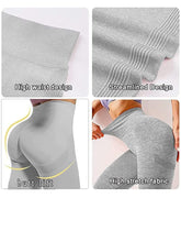 Load image into Gallery viewer, Women Seamless Workout Leggings High Waist Push Up Leggings Seamless Leggings Women Yoga Pants Fitness Push Up Leggings Workout Gym Pants Female Ladies Fashion Legging Bright Colors Yellow Sports Leggings