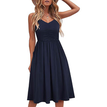 Load image into Gallery viewer, Women Sleeveless Cotton Summer Beach Dress