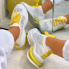 Load image into Gallery viewer, Women Sport Elegant Sneakers Platform Shoes Flats Solid Casual Spring Summer New Fashion Women's Vulcanized Running Sneakers Walking Tennis Shoes Lightweight Breathable Design