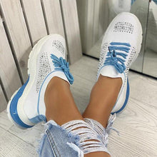 Load image into Gallery viewer, Women Sport Elegant Sneakers Platform Shoes Flats Solid Casual Spring Summer New Fashion Women's Vulcanized Running Sneakers Walking Tennis Shoes Lightweight Breathable Design