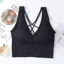 Load image into Gallery viewer, Women Sports Bra Sexy Brathable Sports Top Yoga Bra Push Up Top Female Gym Fitness Sports Underwear Female Seamless bra