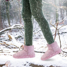 Load image into Gallery viewer, Women Suede Mid-Calf Snow Boot with Anti-slip Rubber Base