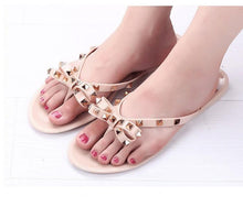 Load image into Gallery viewer, Women Summer Flip Flops Slippers Slide Sandals Beach Slides Soft Sole Sandals Women Flat Thong Strap Modern Flip Flops Slip On Cute Beach Casual Cute Summer Sandals