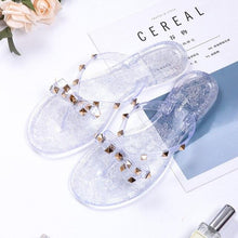 Load image into Gallery viewer, Women Summer Flip Flops Slippers Slide Sandals Beach Slides Soft Sole Sandals Women Flat Thong Strap Modern Flip Flops Slip On Cute Beach Casual Cute Summer Sandals